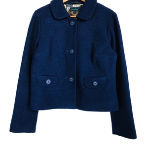 Women's Navy Blue Wool Jacket